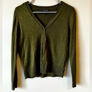 Banana Republic Army Green Long Sleeve Button Down